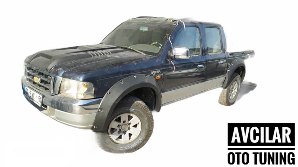 Ford Ranger Eski Kasa 4 Parça DODİK takımı / MAT SİYAH /