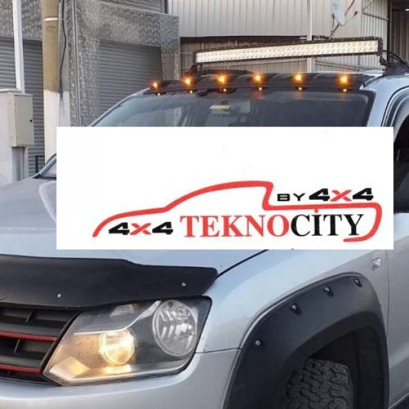 VOLKSWAGEN AMAROK MOONVİSOR (TAVAN KEBİ) 2009 + ABS PLASTİK BEYAZ LEDLİ