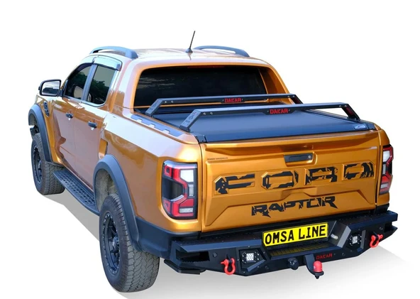 Amarok 2023 Dakar Kasa Üstü Ara Atkı 2 Parça Siyah 130-177cm