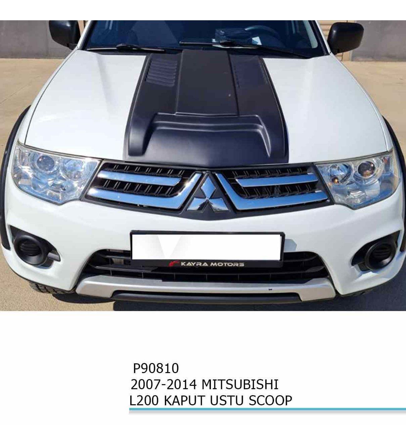 L200 2007-14 ABS PLASTİK SCOOP KAPUT KAPLAMA