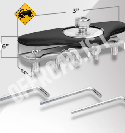 2 Adet Kaput Üstü Led Montaj Aparatı Delme Çizme Yapmaz Off Road