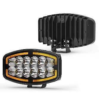 ASTRA LED 10'' Beyaz Turuncu LED Spot Projektör + Drl Tır Kamyon Off Road 12-24VOLT 1 Adet