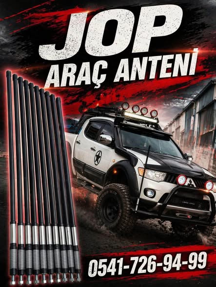 Jop Araç Anteni - Off-Road ve SUV Uyumlu Esnek Tasarım