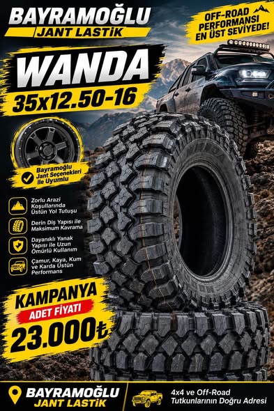 Offroad Araçlar İçin Uygun Fiyatlı Lastikler