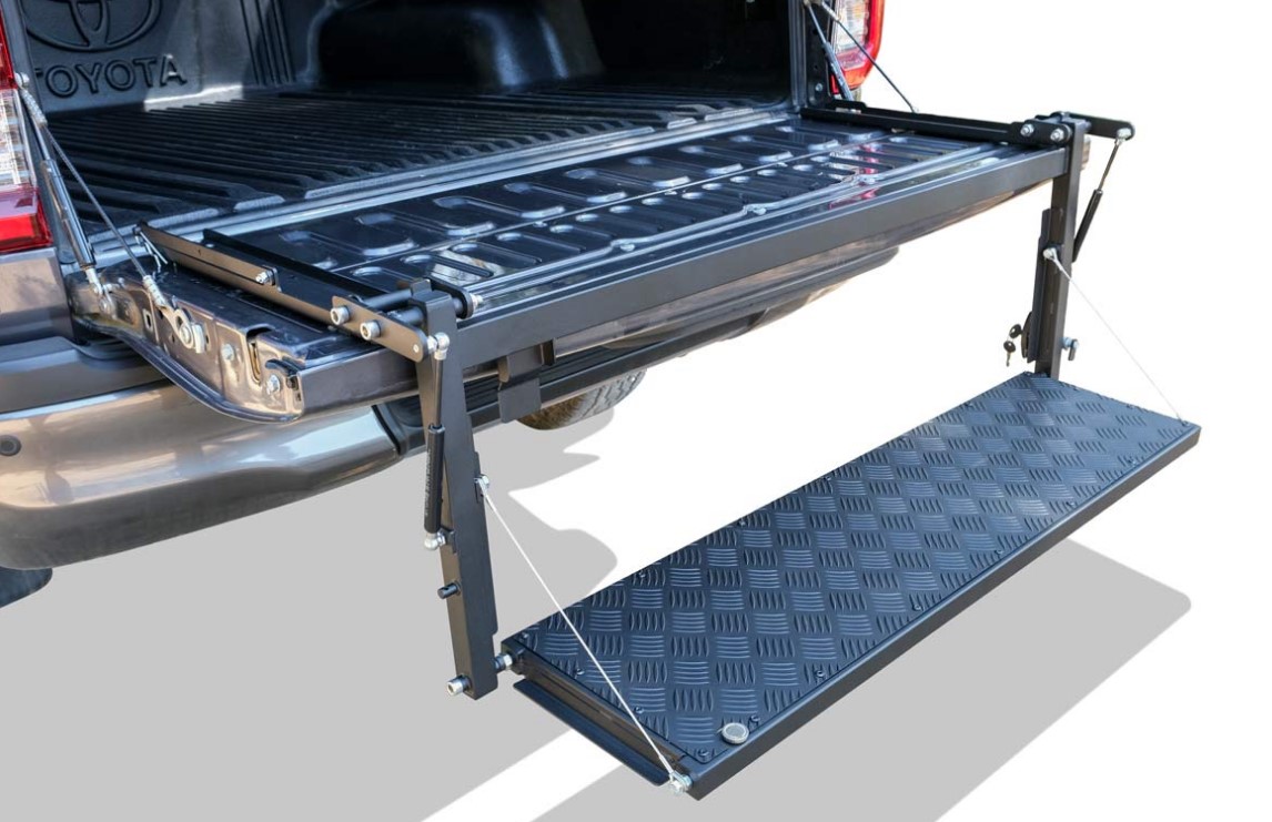 Universal Pick-Up Katlanır Kasa Basamağı Siyah
