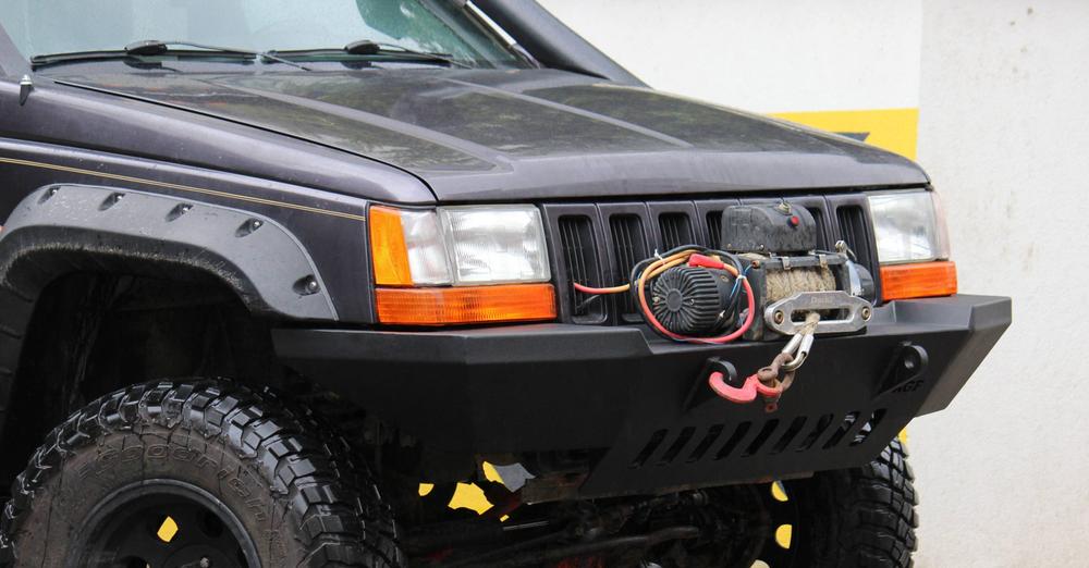 Jeep ZJ Grand Cherokee AGF Offroad Çelik Tampon Mat Sİyah Offroad.ist